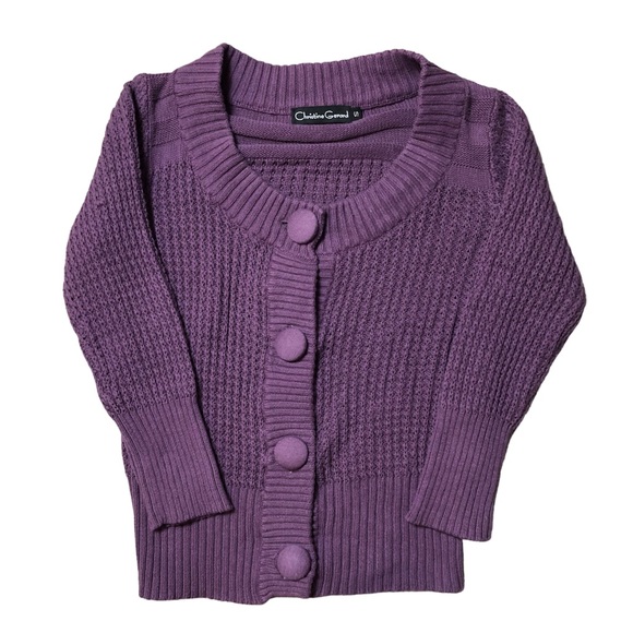 Large Button Thick Knit Cardigan!! - Picture 3 of 4